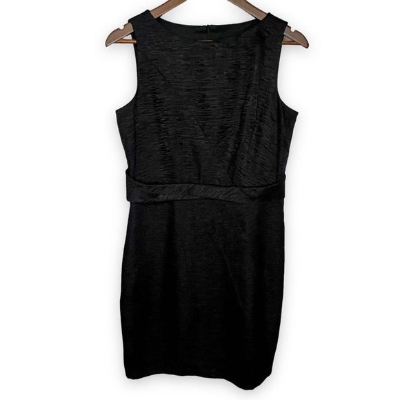 David‎ Meister Silver Gray Jewel Neck Sleeveless Sheath Mini Dress Size 10 - Picture 1 of 11